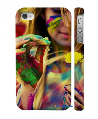 Дизайнерская накладка для iPhone 4, 4S прекрасная художница Дизайнерская накладка для iPhone 4, 4S прекрасная художница