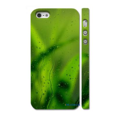 Купить оригинальный чехол для iPhonе 5, капли на траве