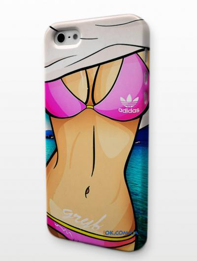 Чехол для iPhone 5 от Gruf - девушка adidas