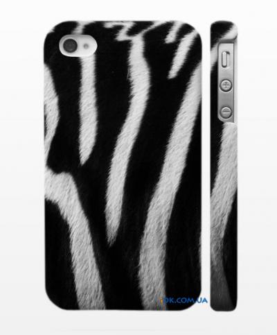 Оригинальный чехол для iPhone 4, 4S Зебра