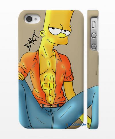 Пластиковый чехол для iPhonе 4, 4S Симпсон Барт