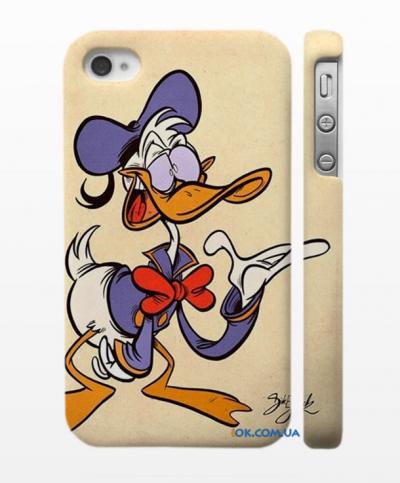 Прикольный чехол на iPhonе 4, 4S Влюбленный Скрудж