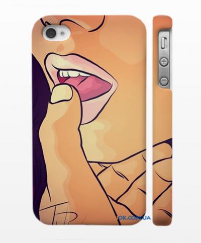 Оригинальная накладка на iPhone 4, 4S Губы