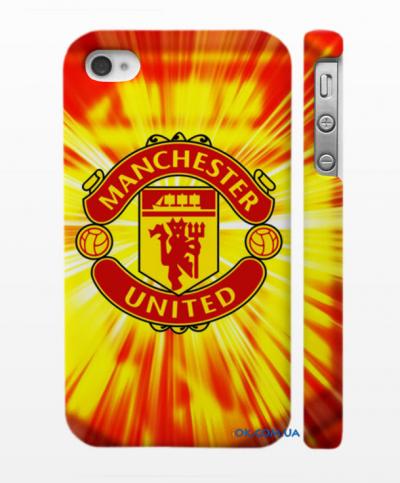 Чехол c логотипом английского клуба "Manchester" на Айфон 4, 4с 