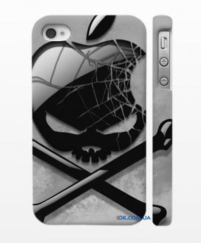 Стильный чехол Swag на Айфон 4, 4с Череп Apple Стильный чехол Swag на Айфон 4, 4с Череп Apple