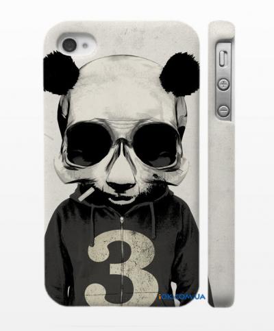 Чехол Swag c крутой пандой в очках на iPhone  4, 4S