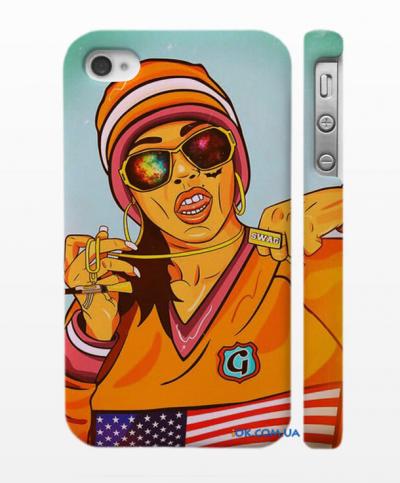 Накладка на iPhone 4, 4S c девушкой в стиле swag