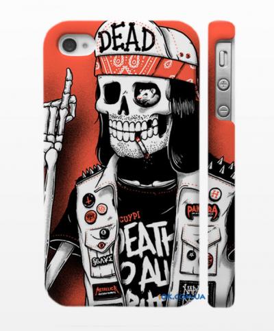 Крутая пластиковая накладка на iPhone 4, 4S череп Swag Крутая пластиковая накладка на iPhone 4, 4S череп Swag