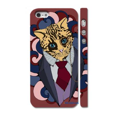 Авторский чехол для iPhone  леопард - стиляга