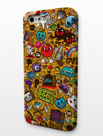 Яркий пластиковый чехол для iPhone 5, Микс