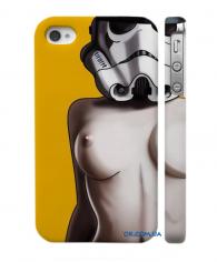 Классный чехол для iPhone 4, 4S изящный силуэт